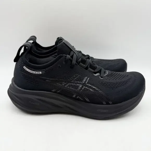 Asics Women Gel-Nimbus 26 Running Sneaker US 10.5 Wide Black Athletic NIB - Picture 4 of 13